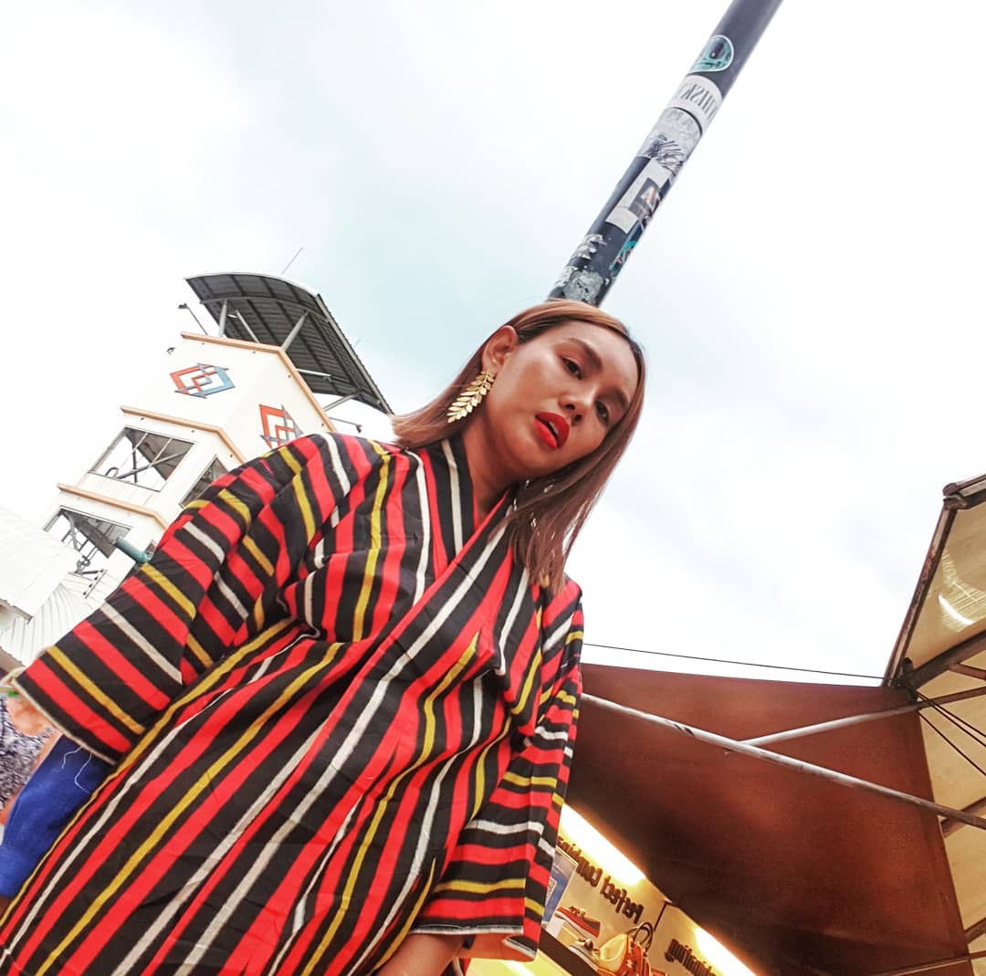 Customer wearing Sumo Vintage